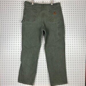 Carhartt Carpenter Pants 36x34 B11 MOS Army Green Work Wear Vintage Vintage Y2K